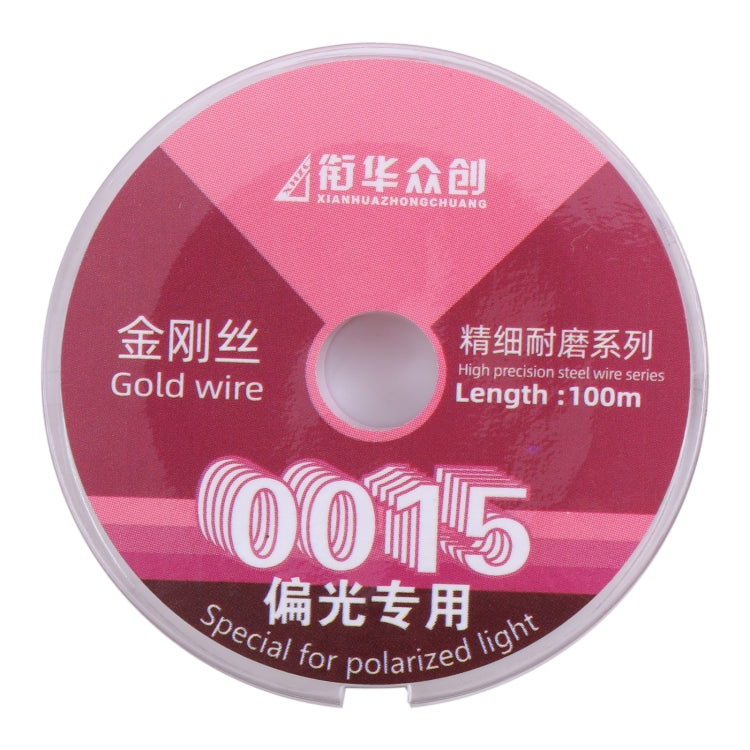Filo diamantato di separazione delle pellicole polarizzanti per filtri LCD, 0.015mm x 100m(For LCD Filter Films) Filo diamantato di separazione delle pellicole polarizzanti per filtri LCD, 0.015mm x 100m(For LCD Filter Films)
